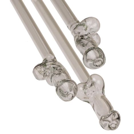 Glass Drinking Straw Willy x 4 - 6