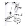 FETISH FANTASY SERIES CRYSTAL NIPPLE CLAMPS SILVER - 4