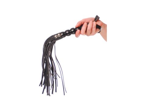 FETISH FANTASY SERIES BEADED CAT-O-NINE TAILS BLACK