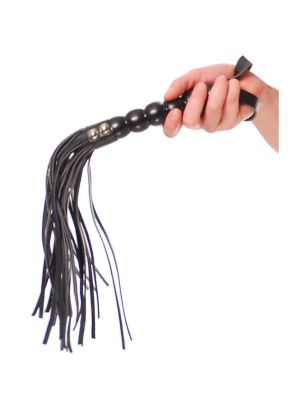 FETISH FANTASY SERIES BEADED CAT-O-NINE TAILS BLACK