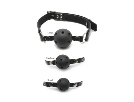 FETISH FANTASY SERIES BALL GAG TRAINING SYSTEM BLACK - 2