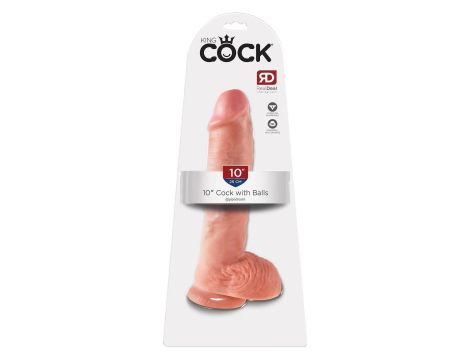 KING COCK 10 INCH COCK WITH BALLS LIGHT - 5