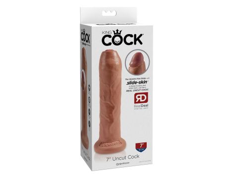 KING COCK 7 INCH UNCUT TAN - 4