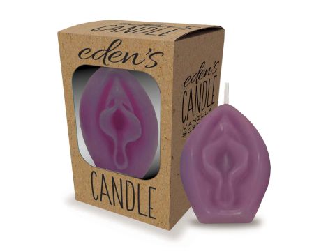 Eden’s Candle - Vanilla Scented Vagina - Eggplant