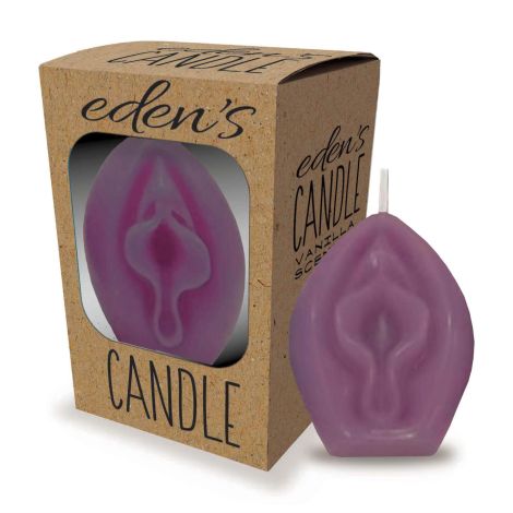 Eden’s Candle - Vanilla Scented Vagina - Eggplant