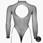 Body with fishnet structure and turtle neck. - 12