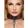 Luxury Collar with Leash - Burgundy - 2