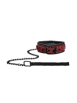 Luxury Collar with Leash - Burgundy - image 2