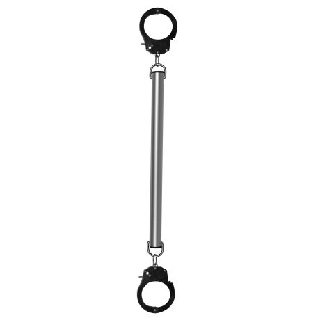 Spreader Bar with Hand or Ankle Cuffs - Silver - 4