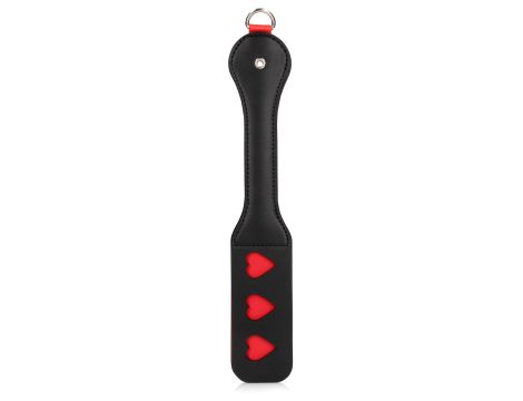 Hearts Paddle with Metal Anal Plug - 5