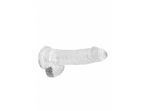 6"" / 15 cm Realistic Dildo With Balls - Transparent - 6