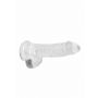 6"" / 15 cm Realistic Dildo With Balls - Transparent - 7