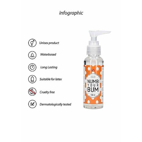 Anal Lube - Numb Your Bum - 100 ml - 5