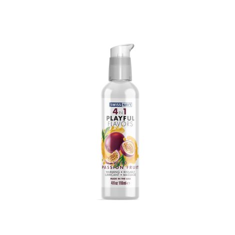 4 In 1 Lubricant with Wild Passion Fruit Flavor - 4 fl oz / 118 ml