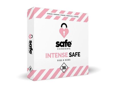 SAFE - Condoms Intense Safe Ribs & Nobs (36 pcs)