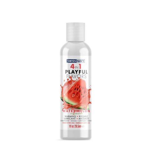 4 in 1 Lubricant with Watermelon Flavor - 1 fl oz / 30 ml