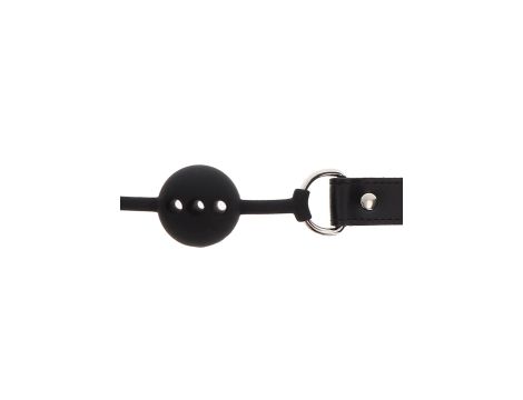 Silicone Ball Gag Black - 4