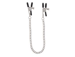 Adjustable Clamps with Chain Silver