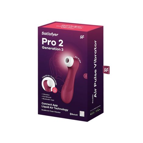 Pro 2 Generation 3with Liquid Air Technology, Vibration and Bluetooth/App wine red - 6