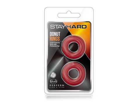 STAY HARD DONUT RINGS RED