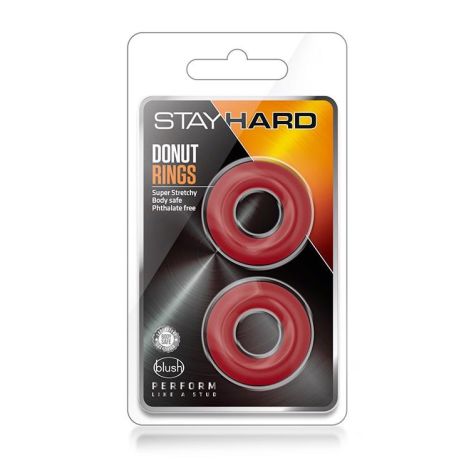 STAY HARD DONUT RINGS RED