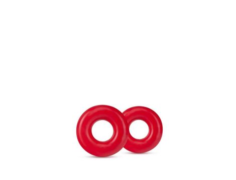 STAY HARD DONUT RINGS OVERSIZED RED - 2