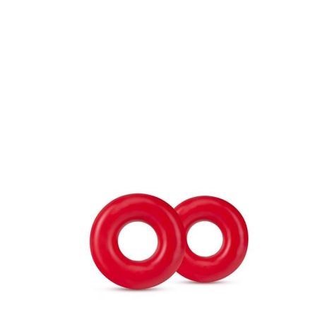 STAY HARD DONUT RINGS OVERSIZED RED - 2