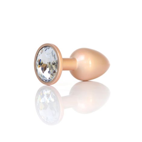 Plug-Jewellery Pearl Gold PLUG- Clear S