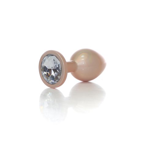 Plug-Jewellery Pearl Gold PLUG- Clear M