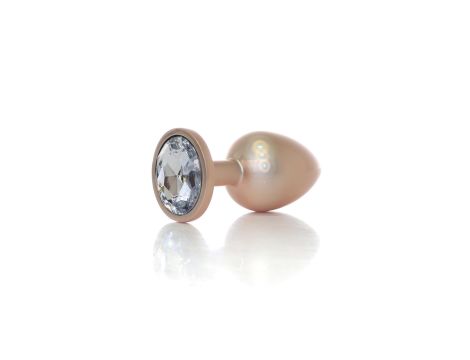 Plug-Jewellery Pearl Gold PLUG- Clear L