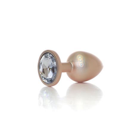 Plug-Jewellery Pearl Gold PLUG- Clear L