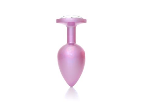 Plug-Jewellery Pearl Pink PLUG- Clear L - 5