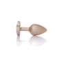 Plug-Jewellery Pearl Gold Heart PLUG- Clear S - 3