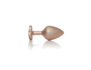 Plug-Jewellery Pearl Gold Heart PLUG- Clear M - image 2