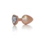 Plug-Jewellery Pearl Gold Heart PLUG- Clear M - 2