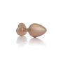 Plug-Jewellery Pearl Gold Heart PLUG- Clear M - 4