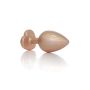 Plug-Jewellery Pearl Gold Heart PLUG- Clear L - 4