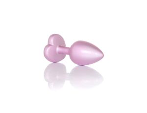 Plug-Jewellery Pearl Pink Heart PLUG- Clear S