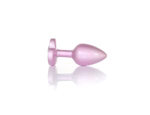 Plug-Jewellery Pearl Pink Heart PLUG- Clear S - image 2