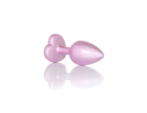 Plug-Jewellery Pearl Pink Heart PLUG- Clear S