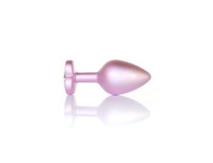 Plug-Jewellery Pearl Pink Heart PLUG- Clear M - image 2