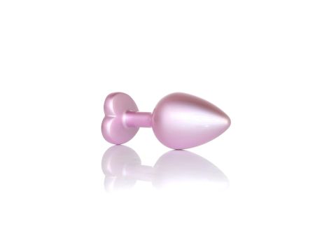 Plug-Jewellery Pearl Pink Heart PLUG- Clear M