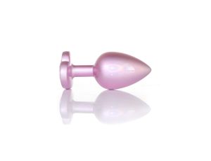 Plug-Jewellery Pearl Pink Heart PLUG- Clear L - image 2