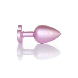 Plug-Jewellery Pearl Pink Heart PLUG- Clear L - image 2