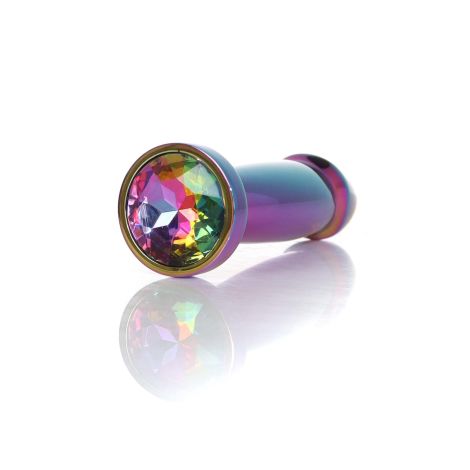 Plug-Jewellery Multicolour Penis PLUG- Clear S - 4