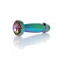 Plug-Jewellery Multicolour Penis PLUG- Clear S - 2