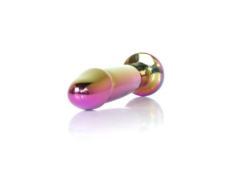 Plug-Jewellery Multicolour Penis PLUG- Clear M - 3