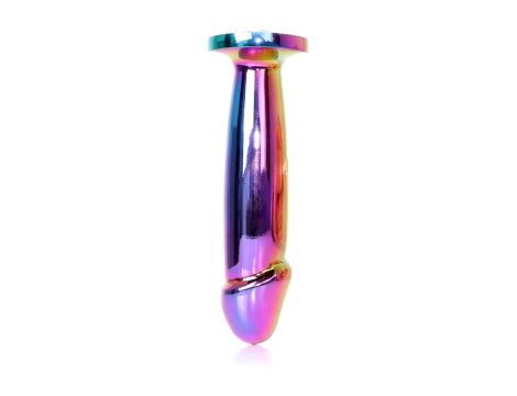 Plug-Jewellery Multicolour Penis PLUG- Clear M - 6