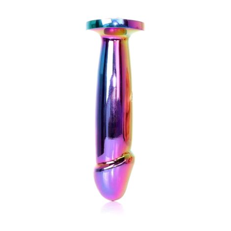 Plug-Jewellery Multicolour Penis PLUG- Clear M - 6