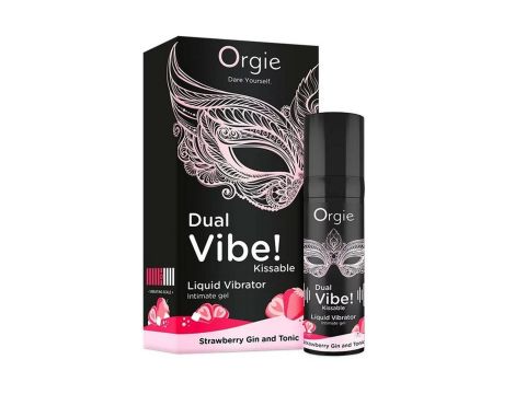 Dual Vibe! Kissable Liquid Vibrating Strawberry Gin And Tonic